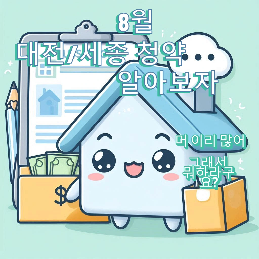 8월 청약 대전·세종편 | 원도심 재개발 vs 민간임대, 당신의 선택은?