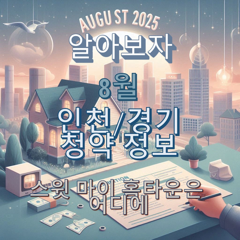 8월 청약 경기·인천편 | 철산역 자이, 남양주 왕숙 등 대단지 옥석 가리기