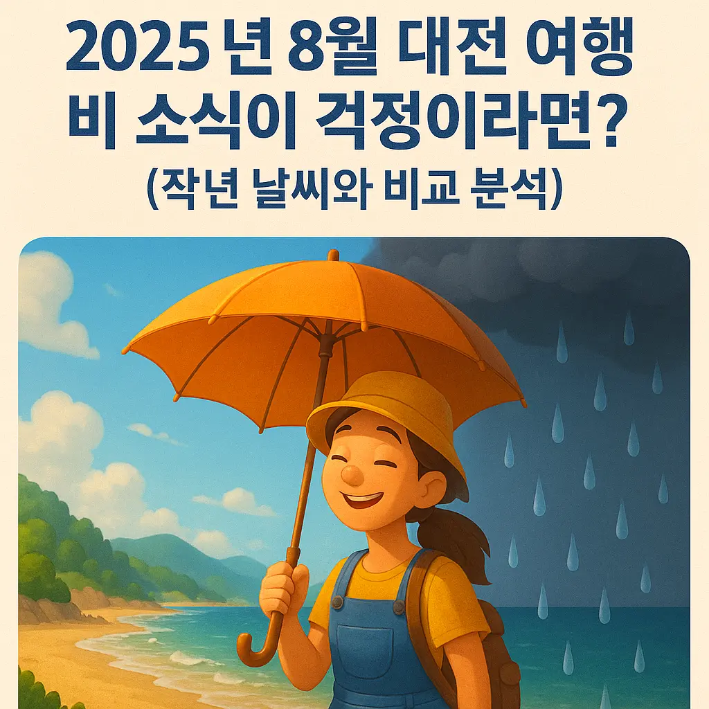 2025년 대전의 여름, 작년과 어떻게 다를까? (데이터로 보는 8월 날씨 전망)