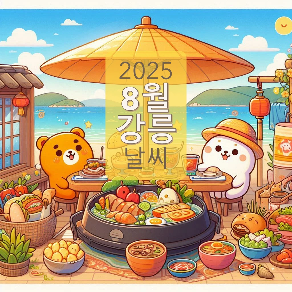 2025년 8월 강릉 여행, 비 소식이 걱정이라면? (작년 날씨와 비교 분석)